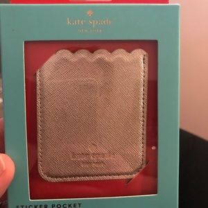 Kate Spade Gold Sticker Pocket for Cell Phones NWT